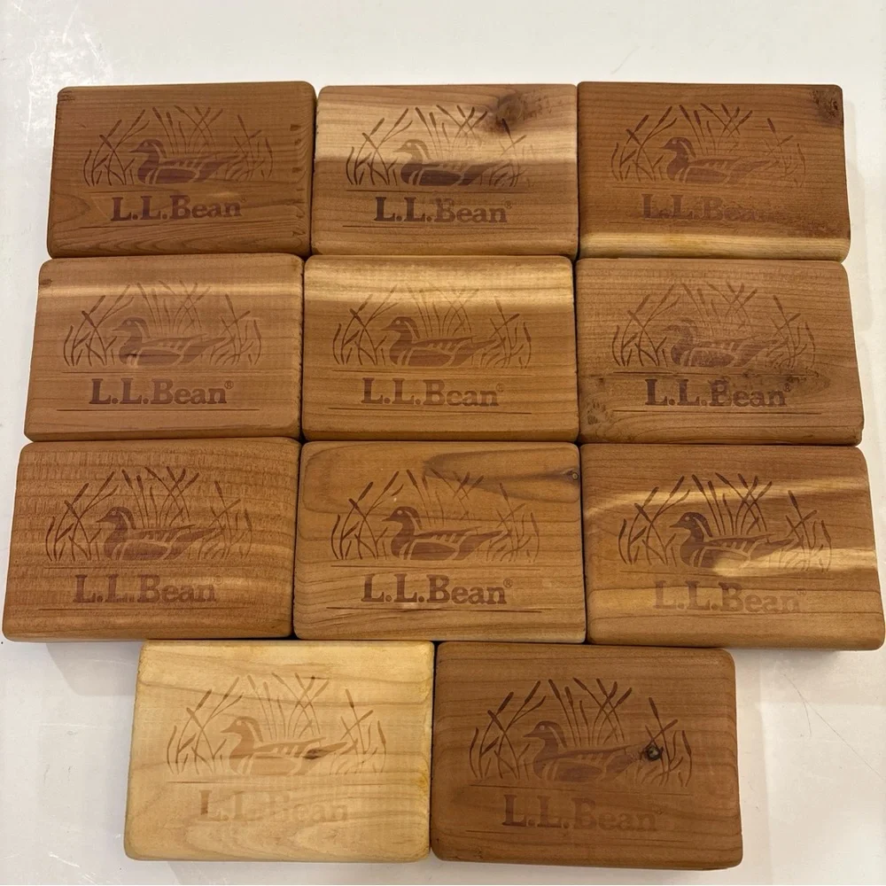Cedar Blocks From L L Bean Lot Of 11 To Protect Clothing